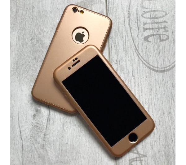 360° kryt Mate silikónový iPhone 6/6S - zlatý
